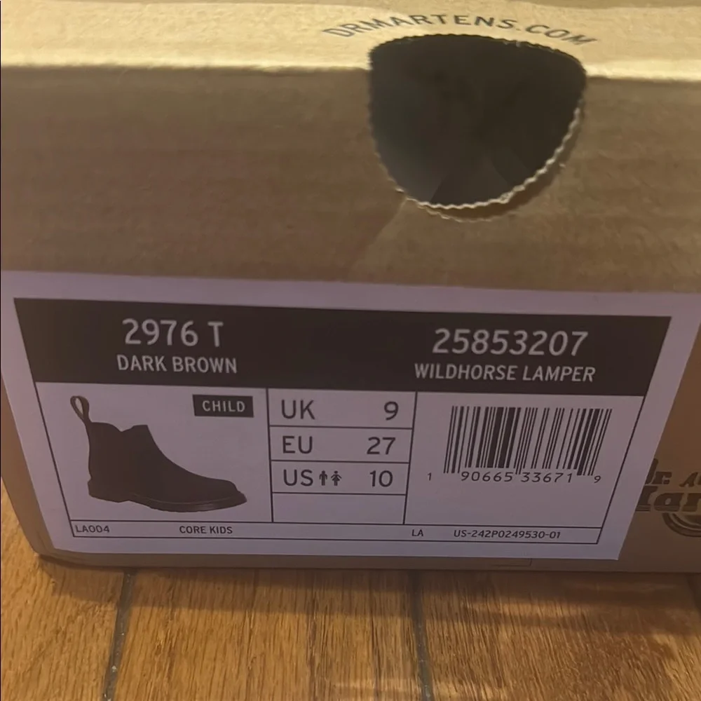 Dr. Martens Kids Brown Chelsea Slip-On Boots